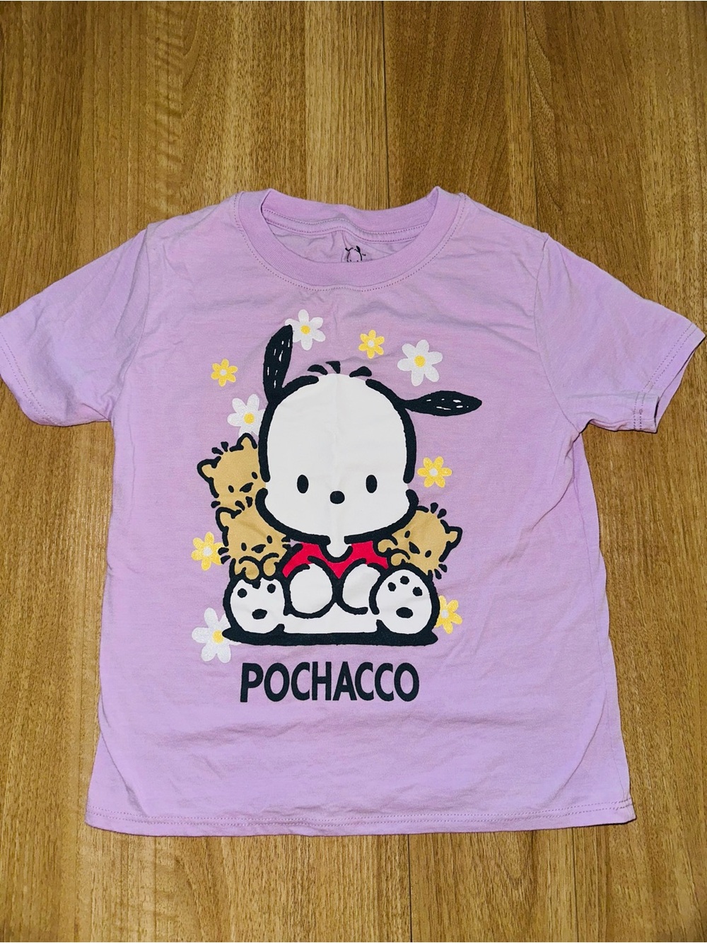 Hybrid Apparel Sanrio Pochacco Girls Short Sleeve Graphic Tee
